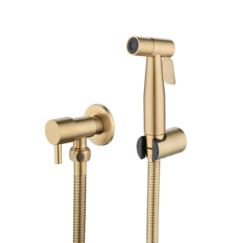 Antique Brushed Gold Douche Kit Hand Held